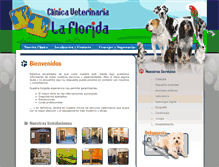 Tablet Screenshot of clinicaveterinarialaflorida.com